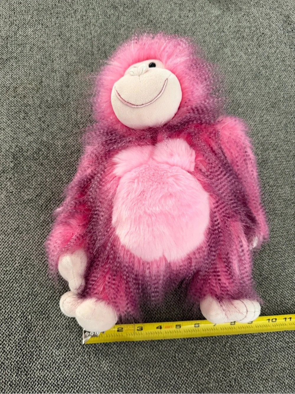GUND Ramona Pink Gorilla Plush Monkey Fab Pals Collection Stuffed Animal Toy 11”